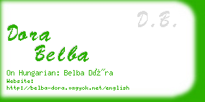 dora belba business card